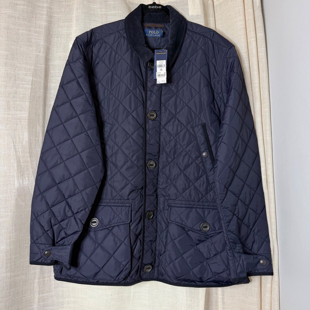 NWT Polo Ralph Lauren Quilted Field Jacket Corduroy Chore Coat Navy Men's XXL